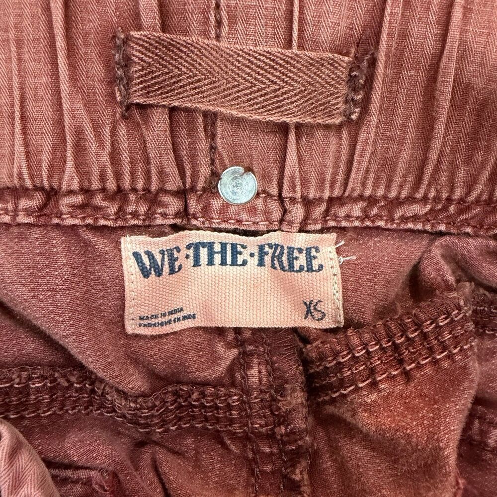 Free People We The Free Red Marx Cargo Pants Utility Size XS - Picture 10 of 10